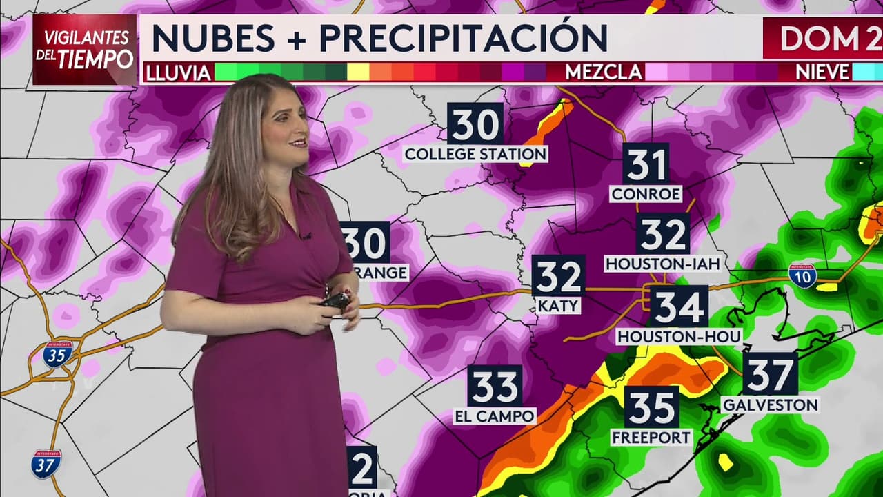 Meteoróloga explica si habrá lluvia helada en el área de Houston durante la tormenta invernal