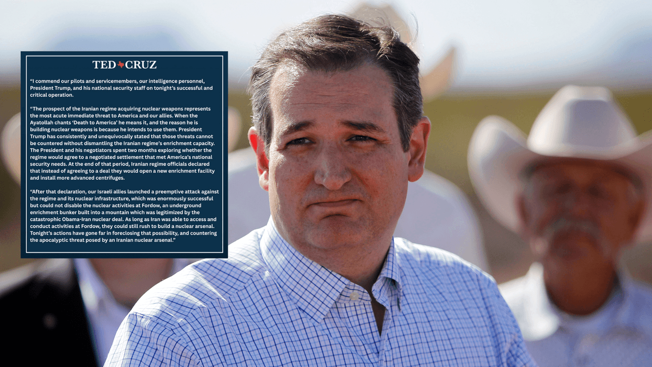 <b>Ted Cruz</b>, senador de Texas
<br>El senador republicano de Texas emitió un mensaje para justificar el ataque de Israel hacia Irán de hace días, asegurando que si ese país adquiere armas nucleares sería un peligro directo para EEUU. Él apoyó las acciones de la administración de Trump contra Irán.