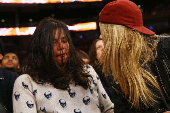 Acudieron al encuentro entre los Knicks y Pistons en el Madison Square Garden. Más videos de Chismes aquí.
