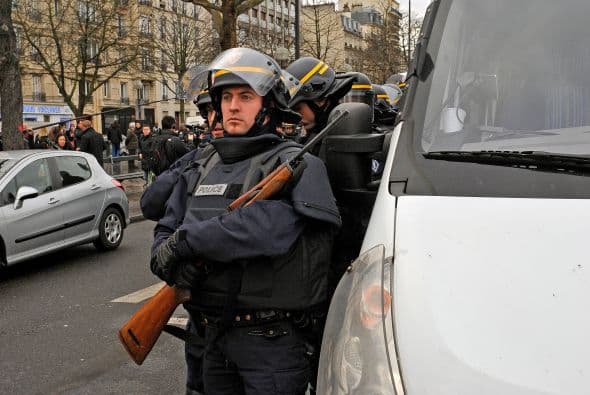 Imágenes de la toma de rehenes en una tienda judía en París.  