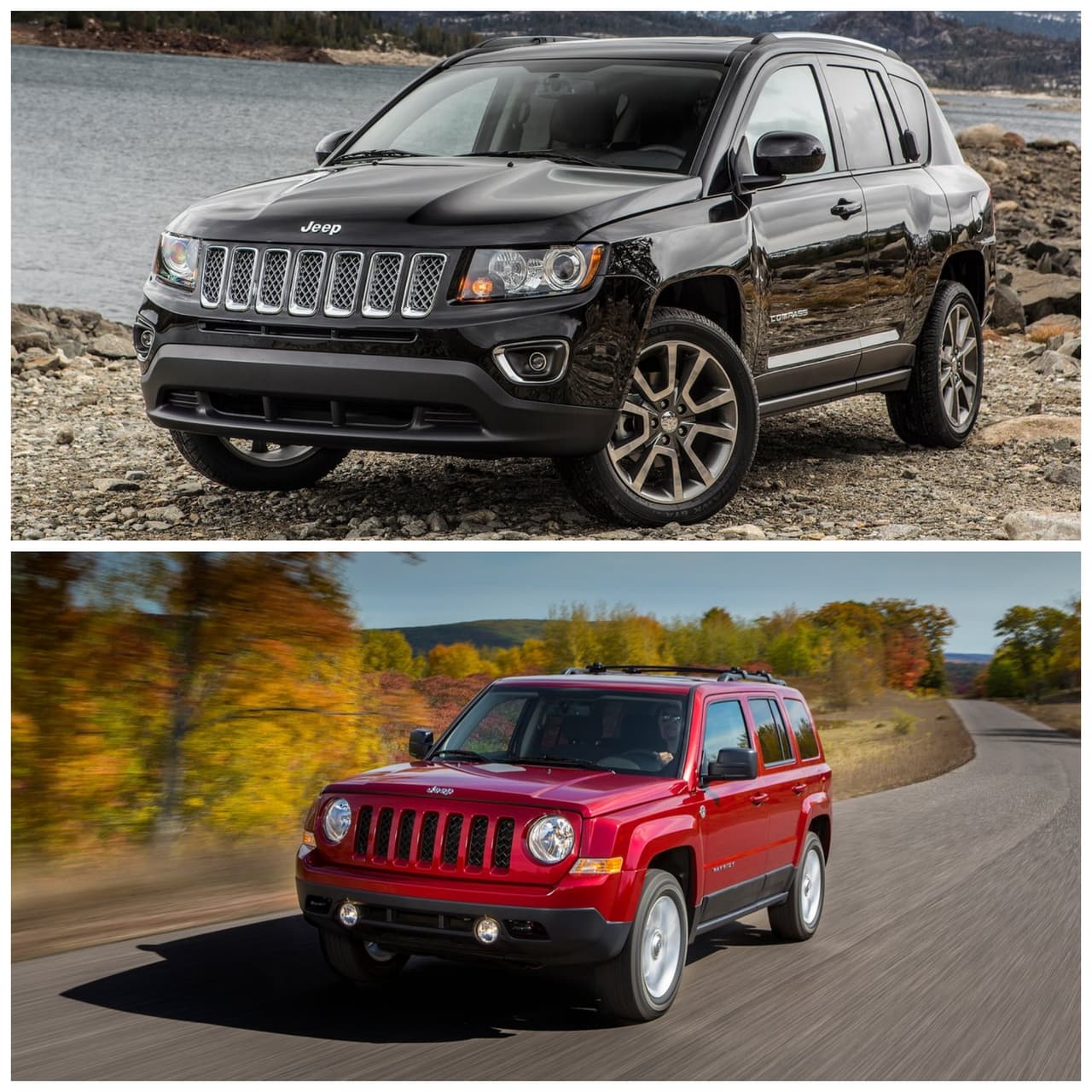 4. Jeep Compass y 5. Jeep Patriot: Con la salida del mercado de los Jeep Patriot y Compass, se cierra una de las páginas más oscuras de la historia de la gran marca americana de todoterrenos. Estos dos autos mediocres, sucumbieron ante el peso de las expectativas creadas por el emblema Jeep que llevaron sobre sus parillas.