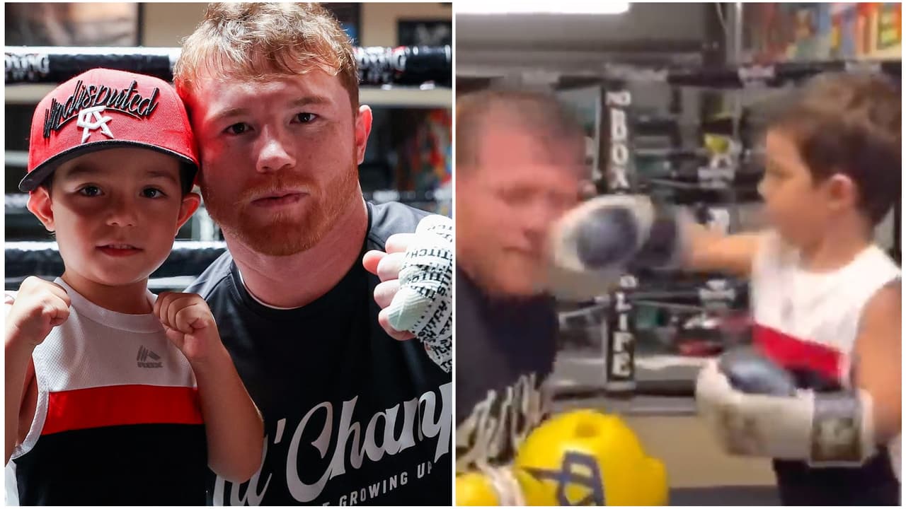Hijo del 'Canelo' tiene tres años y ya reparte puños como su papá: “Lo trae en la sangre”