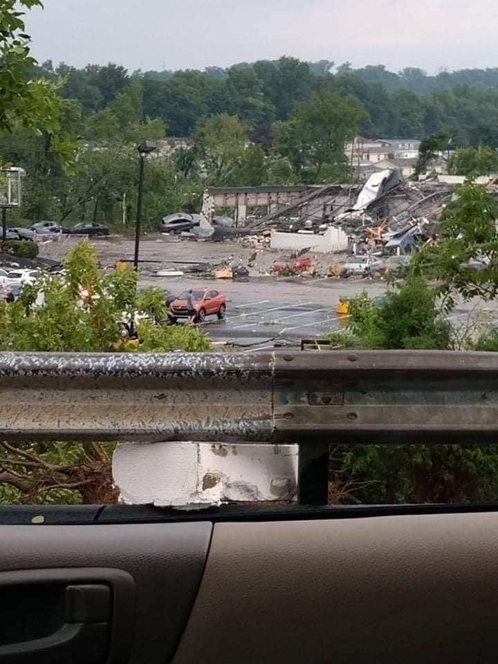 Esta es el área donde el NWS confirmó un tornado tocó tierra.