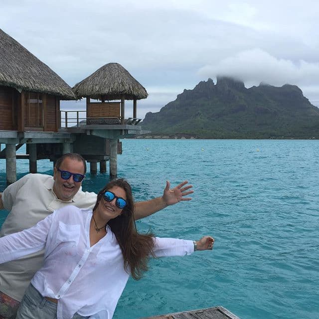 En este paraíso, Raúl disfrutó de las aguas más azules.