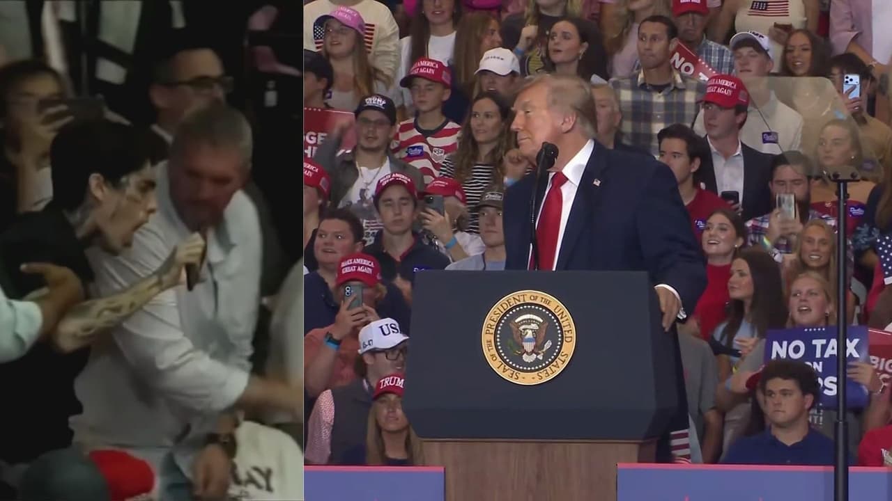 A días de las elecciones de medio término, Trump enfrenta críticas por elogiar un acto violento durante mitin en Carolina del Sur
