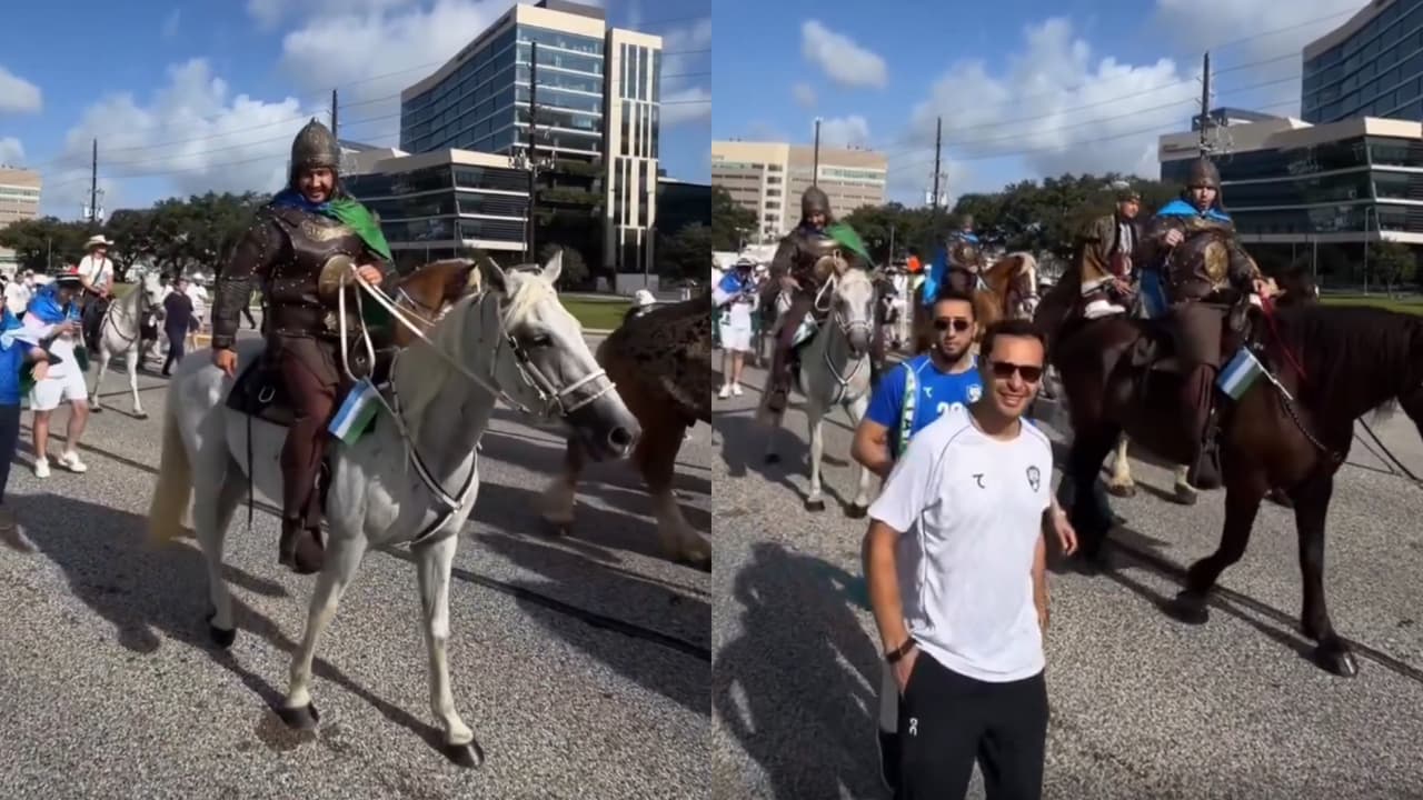 ¿Por qué la afición de Uzbekistán llegó a caballo y con armadura contra Portugal?
