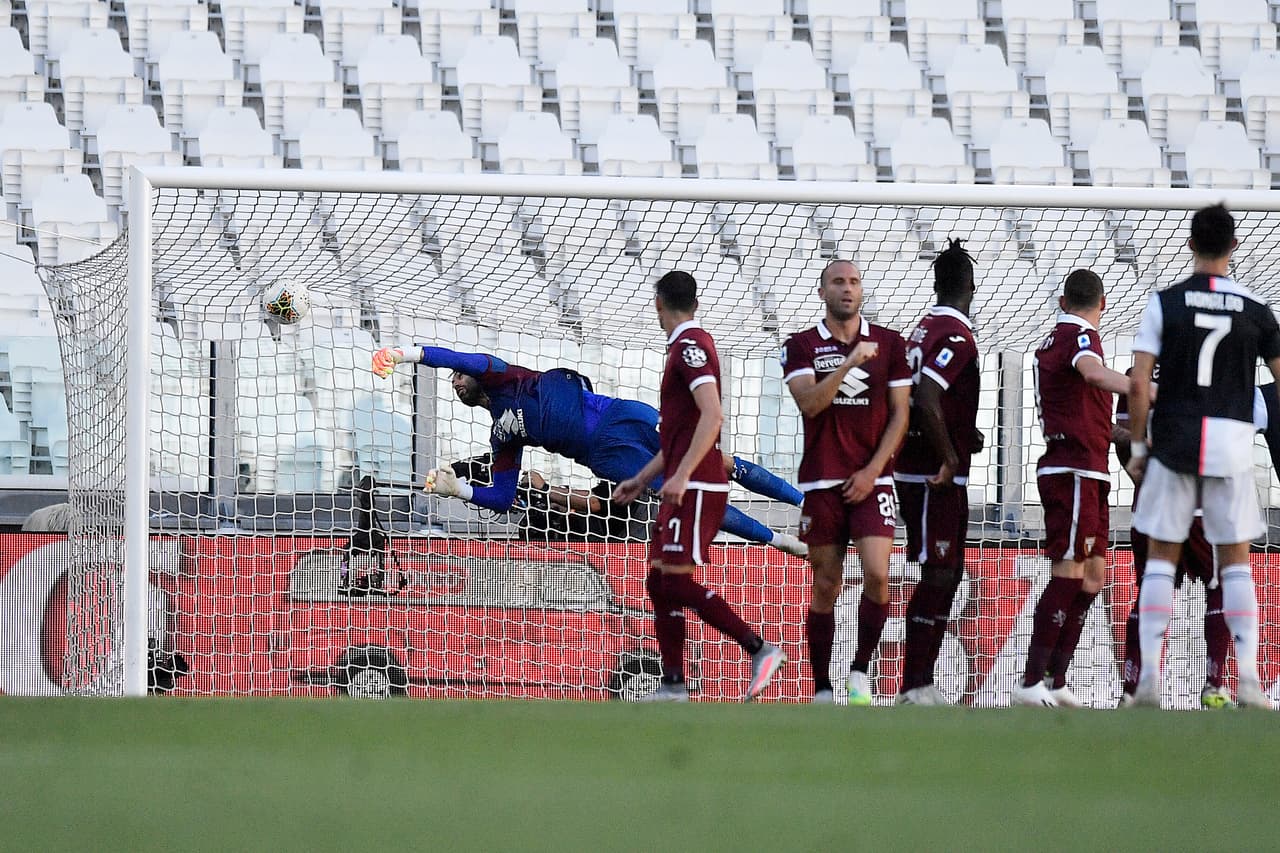 Cristiano Ronaldo anotó de tiro libre con Juventus tras 43 intentos