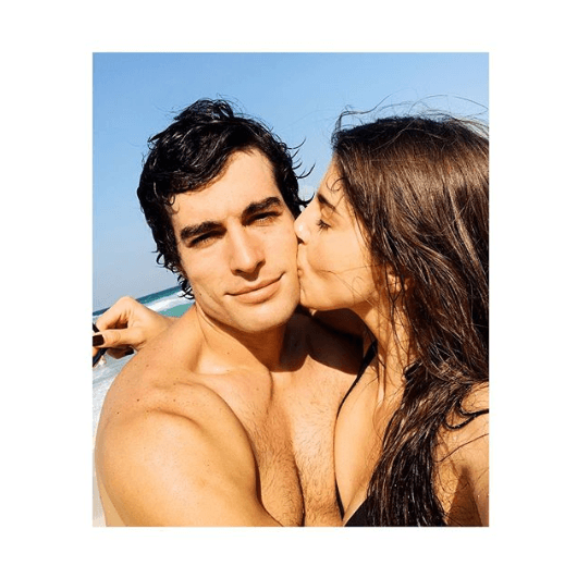 La pareja de enamorados fue a la Basílica de Guadalupe a dar gracias por estar juntos, todo previo a la partida de Michelle rumbo a Miami para la premiación.