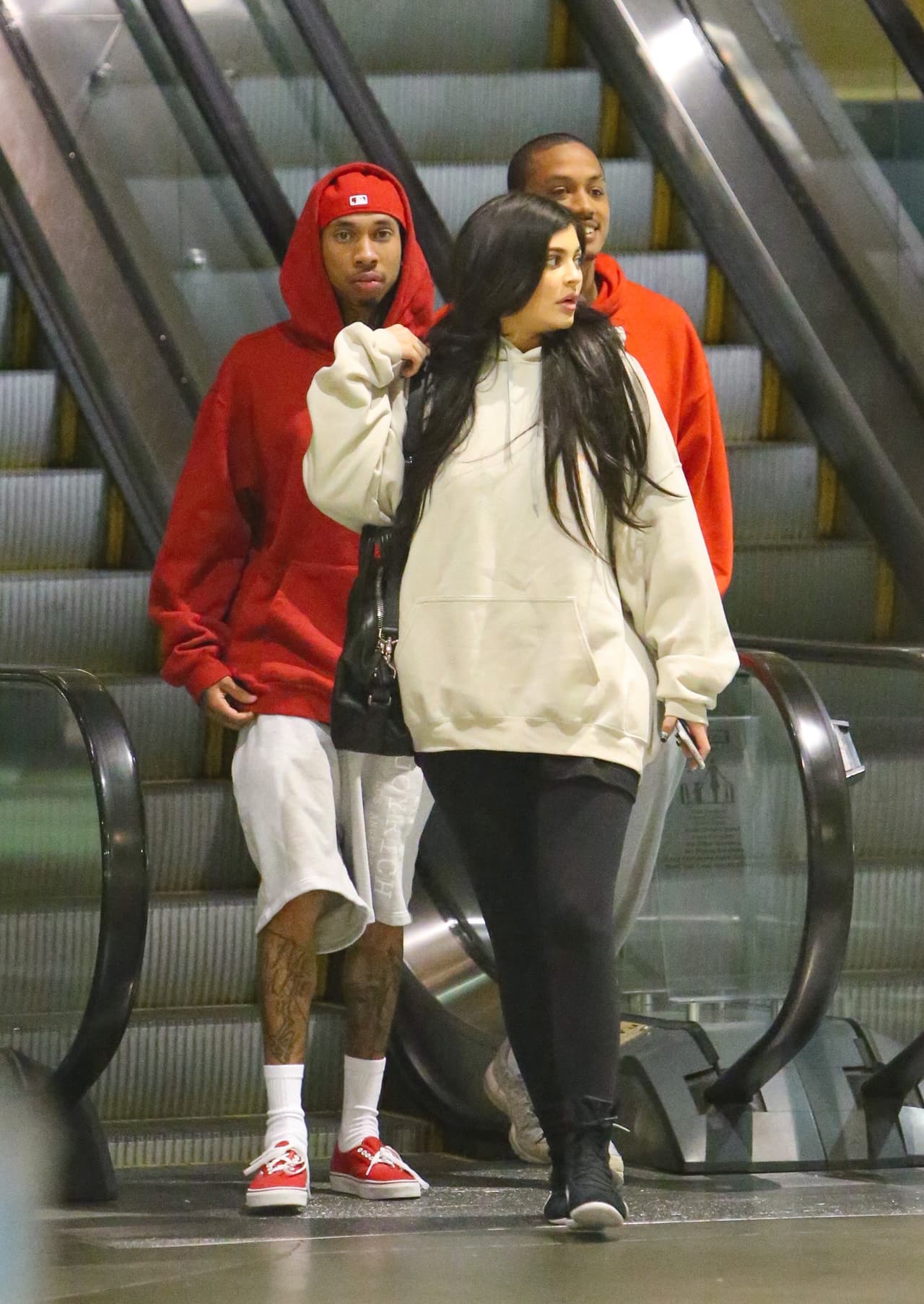 Kylie lucía de lo más casual en ropa deportiva.