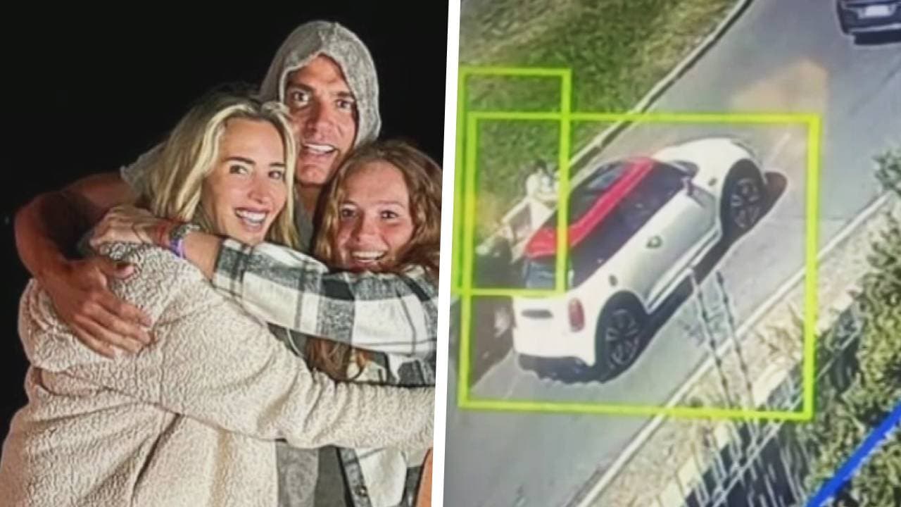 Cámaras de seguridad registraron el asalto a Cristian de la Fuente donde su hija recibió un impacto de bala