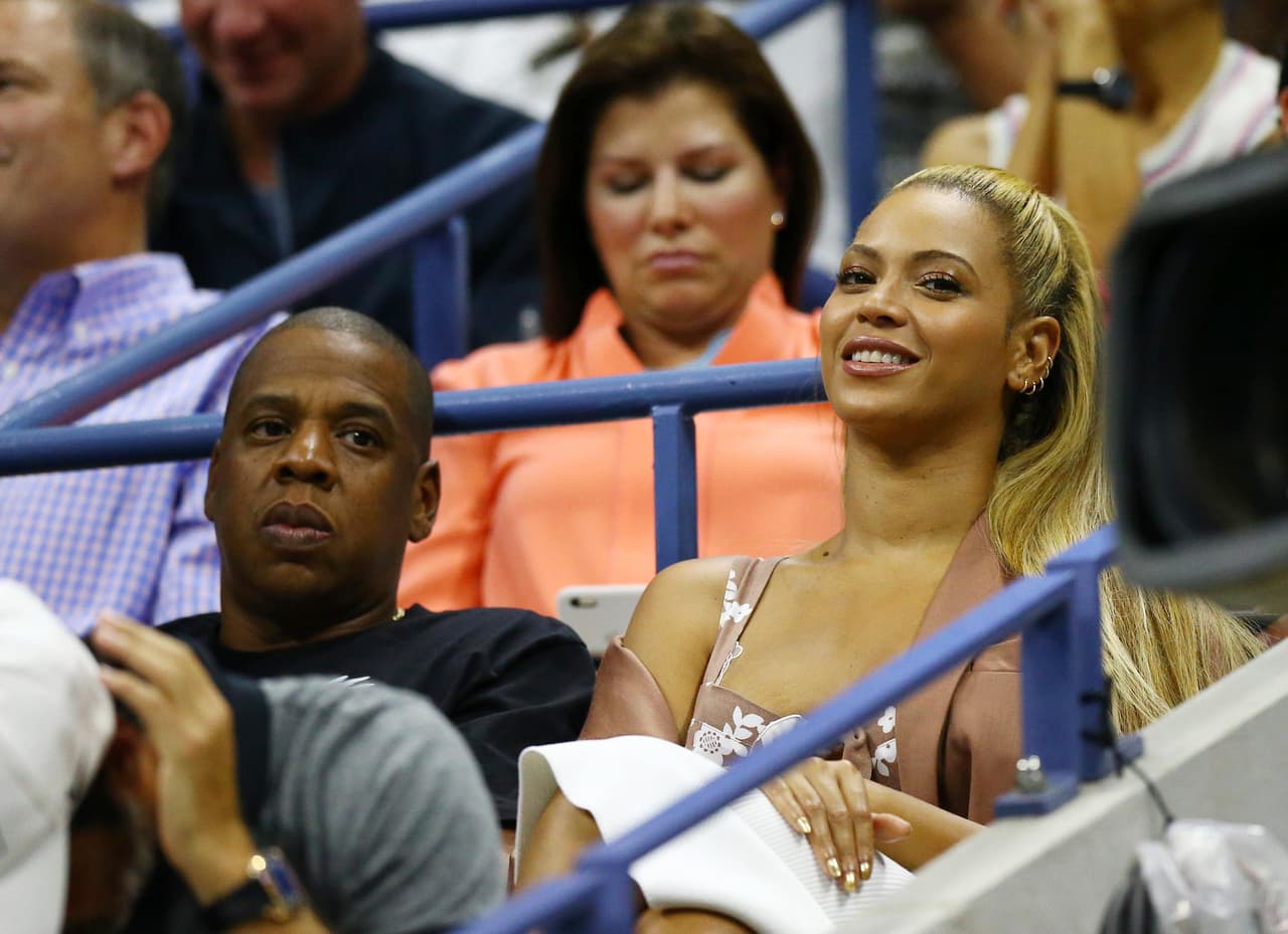 Beyoncé y Jay Z vieron el partido de su amiga Serena Williams.