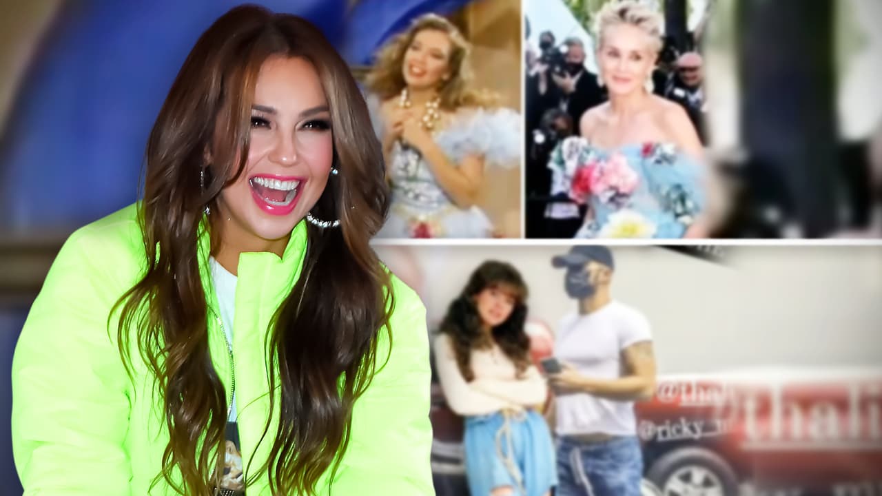 Thalía muestra que Ricky Martin y Sharon Stone copiaron sus ‘looks’ de ‘Las Marías’
