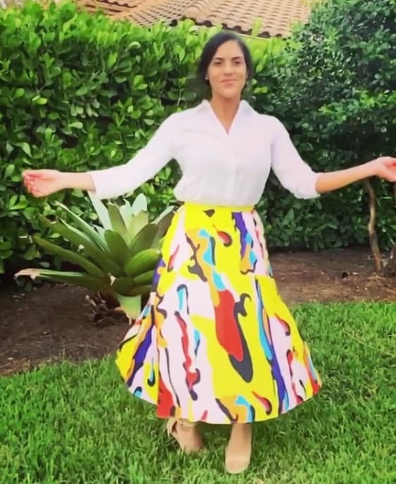 Francisca Lachapel inició el mes con excelente actitud y en su perfil de Instagram publicó un video en el que aparece girando de felicidad.