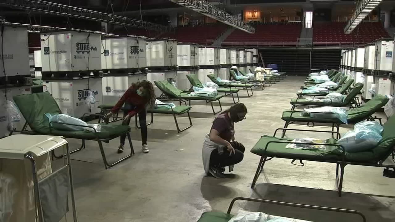 Centro de emergencia de coronavirus en Filadelfia: costó $5 millones y se admitieron 14 pacientes