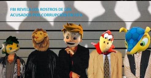 Parodias del presidente de la FIFA por acusaciones de corrupción.