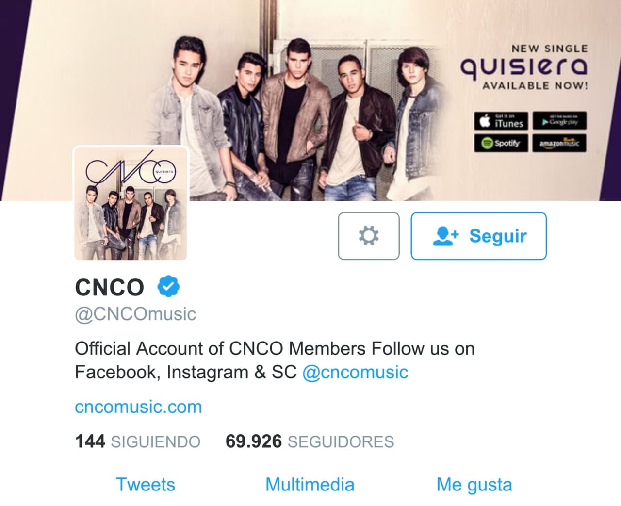 5. SU POPULARIDAD. Y por su fuera poco, son muy activos en sus redes sociales, no paran de tuitear y tienen más de 60 mil seguidores.