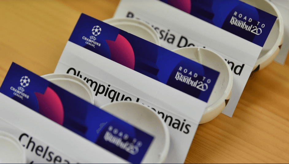 Dortmund - Paris, Real Madrid - City, Atalanta - Valencia, Atlético - Liverpool, Chelsea - Bayern, Lyon - Juve, Tottenham - Leipzig y Nápoles - Barcelona.