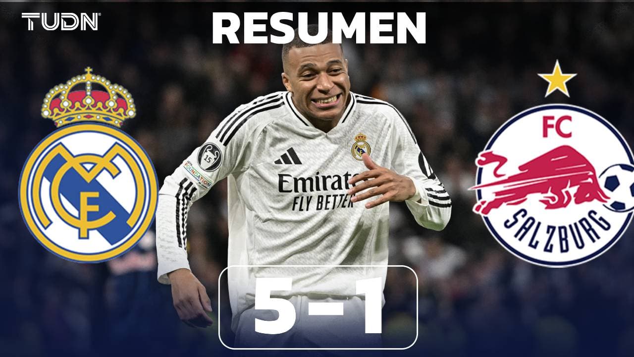 Resumen | ¡Manita que da vida! Real Madrid asegura Repechaje en Champions League