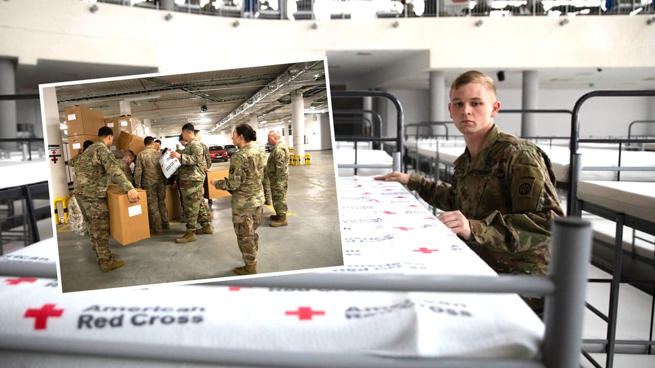 El Ejército de EEUU desplegado en Polonia ayuda a entregar la asistencia humanitaria para los refugiados que cruzan la frontera en medio de la invasión de Rusia a Ucrania.