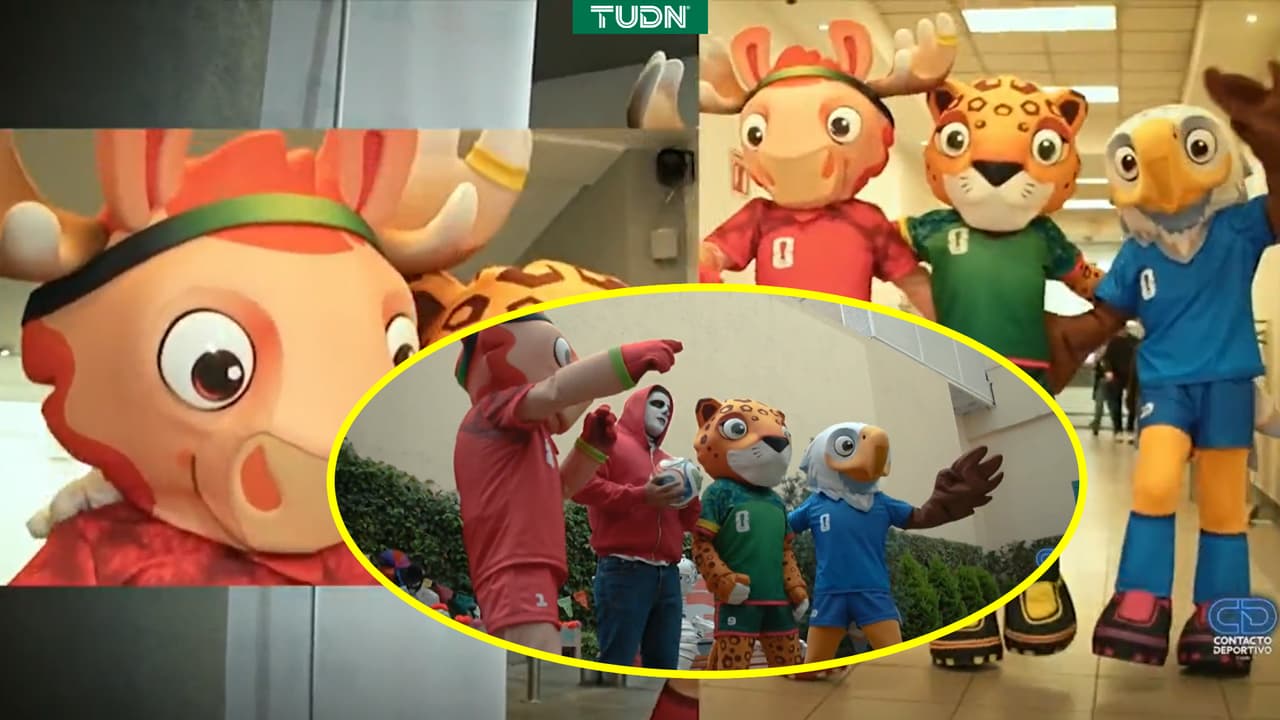 Mascotas del Mundial 2026 sorprenden a todos en estudios de TUDN
