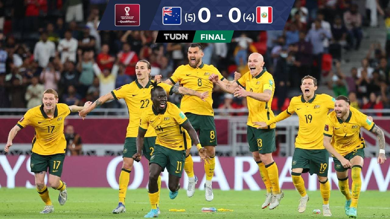 En penales, Australia derrotó a Perú y se clasificó al Mundial de Qatar 2022