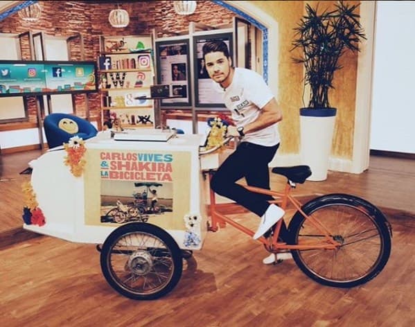 William disfrutó mucho la bicileta. Mira nada más su cara de alegría.