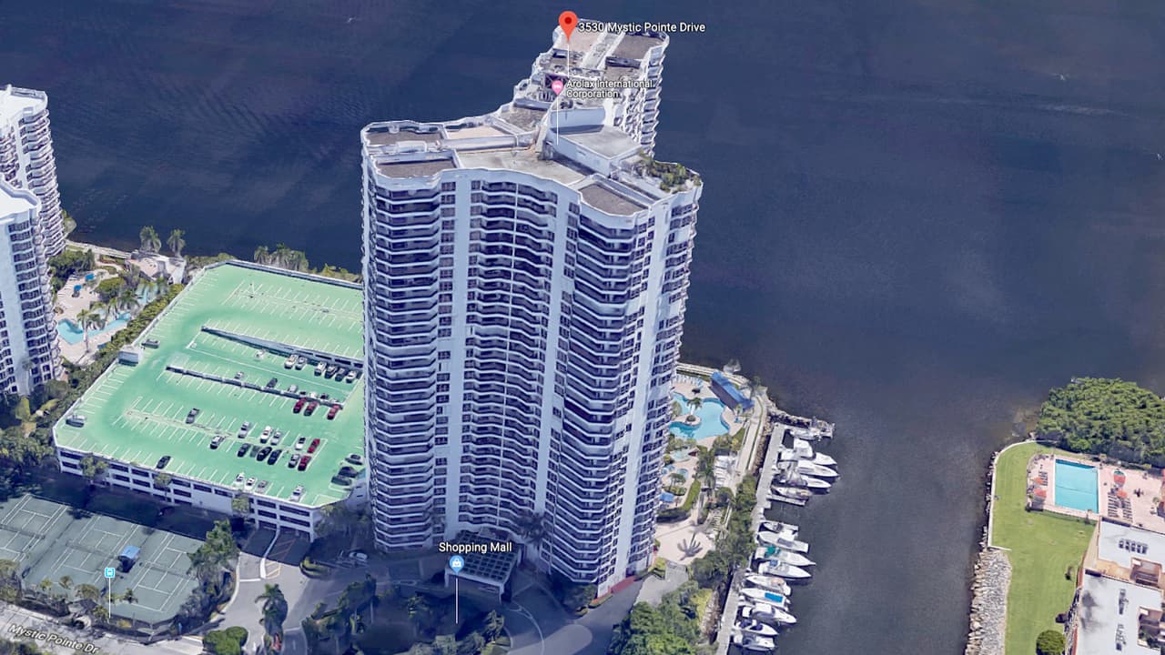 3530 Mystic Point Drive, in Aventura. Value $352,000.