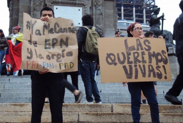 A partir de la desaparición de 43 estudiantes de una escuela para maestros en septiembre en el empobrecido Guerrero se ha convertido en bandera.