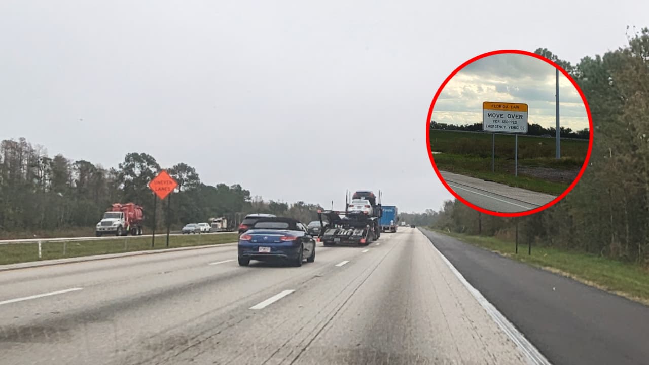 Cuáles son las multas por no cumplir con la Ley “Move Over” en Florida Central