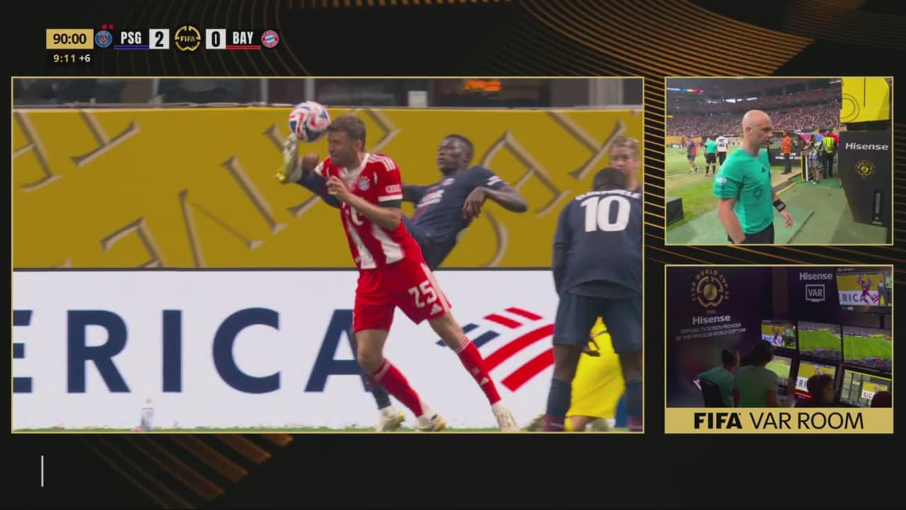 ¡Drama total! El VAR y el árbitro anulan el penal marcado a favor del Bayern