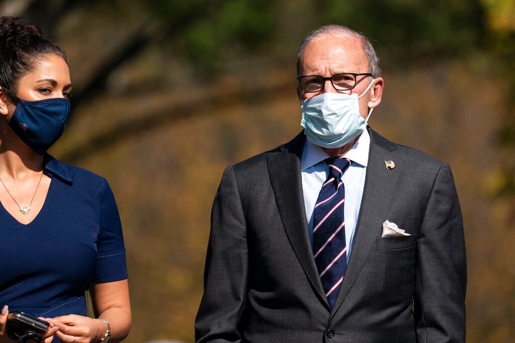 Larry Kudlow en la Casa Blanca en octubre de 2020.