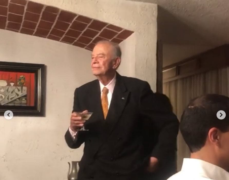 La actriz contó que su abuelo 
<b>estaba por cumplir los 94 años</b> y 66 de matrimonio hasta que la muerte le sorprendió. 
<br>