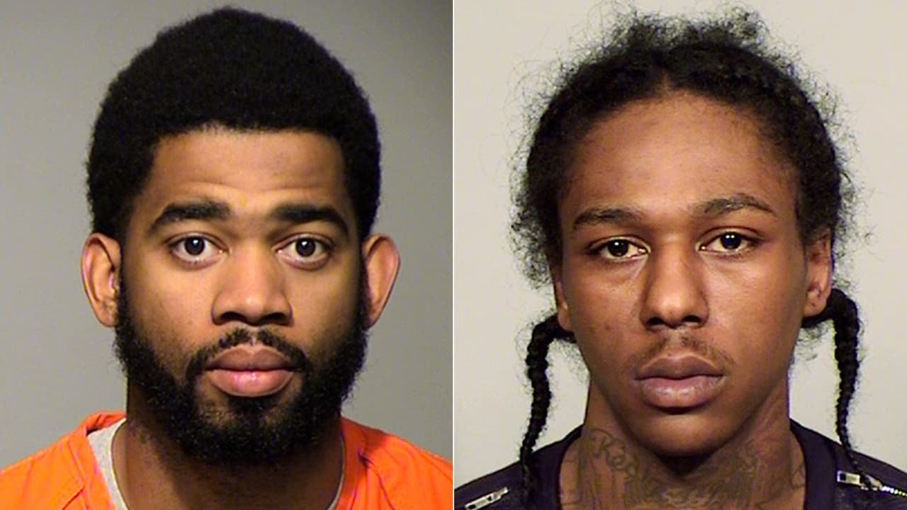 El de la izquierda es el oficial de la Policía de Milwaukee Dominique Heaggan-Brown. El de la derecha es el joven fallecido, Sylville Smith.