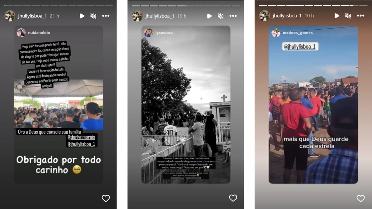 Esposa de Darlyn Morais mostró imágenes y videos de su funeral.