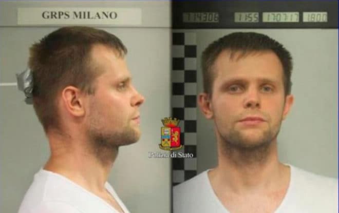 Ficha policial de Pawel Lukasz Herba, detenido por el secuestro de la joven modelo.