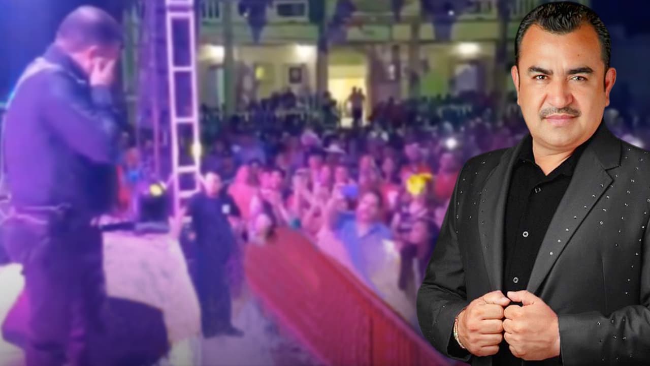 Vocalista del Conjunto Primavera pierde la voz en pleno concierto y llorando pide perdón al público