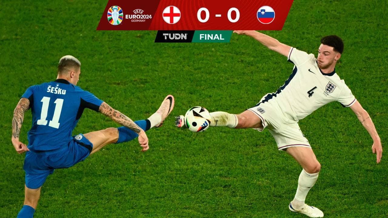 ¡Un 0-0 con pasaporte a Octavos! Inglaterra y Eslovenia empatan