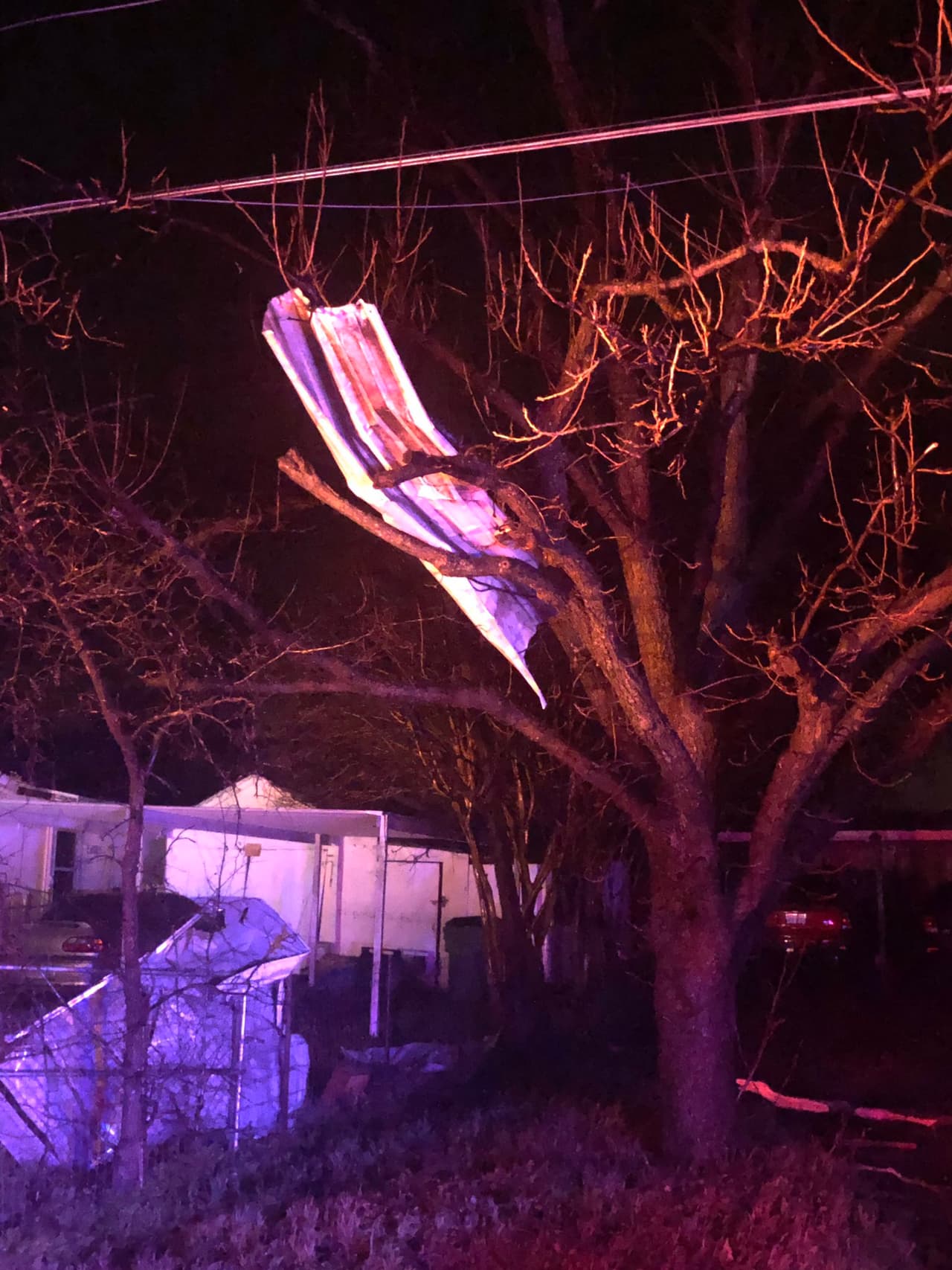 Algunos daños en Johnson County debido al paso de la tormenta el miércoles 13 de marzo de 2019.