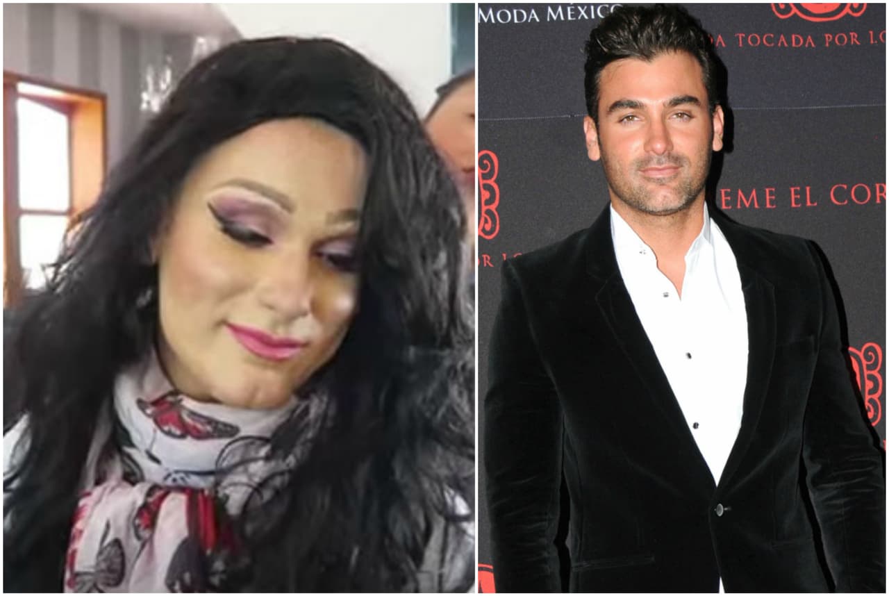 Mauricio Mejía en 2015 se declaró gay y por simple curiosidad quiso verse vestido de mujer con esta caracterización.