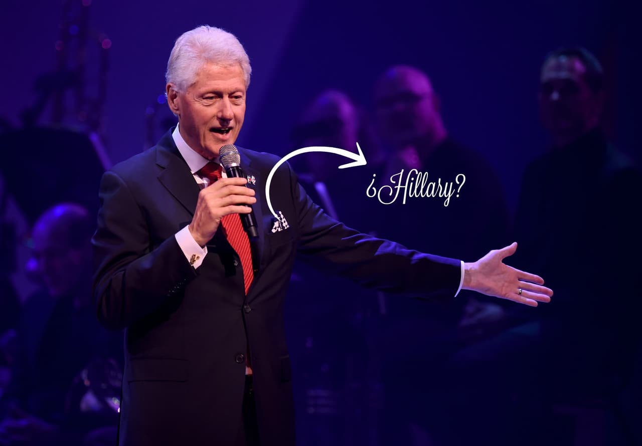 Los malabares de Bill Clinton para apoyar a Hillary con su atuendo