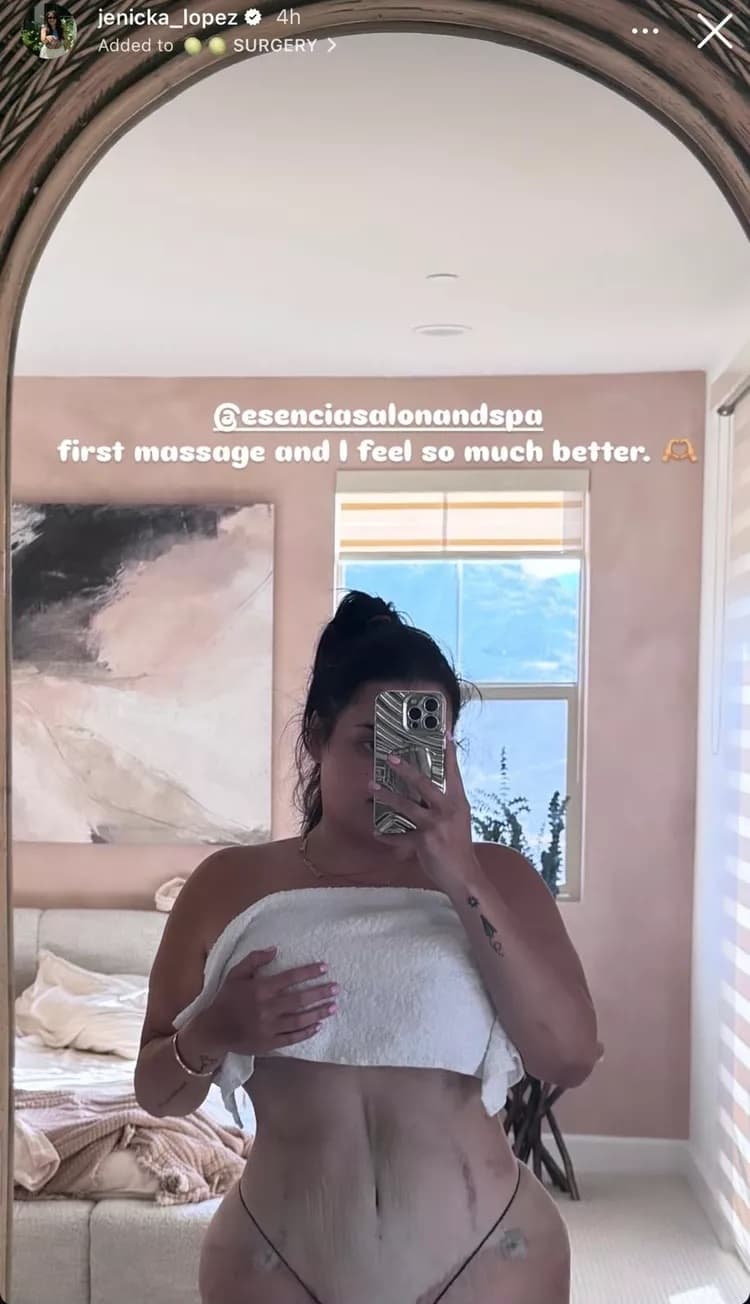 Jenicka López mostró cómo luce su cuerpo.