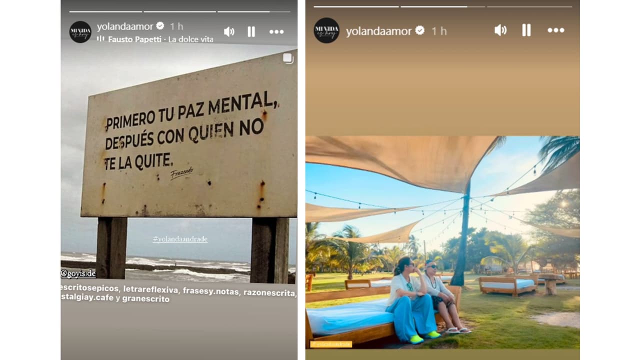 Yolanda Andrade compartió una reflexión y un video en el que presumiblemente aparece.