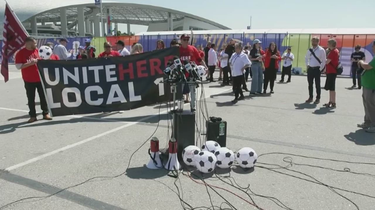 Trabajadores del SoFi Stadium cancelan huelga, logran un acuerdo laboral para la Copa Mundial