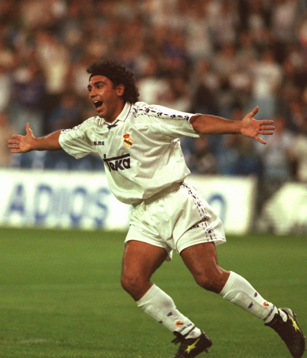 Marcó cualquier cantidad de goles, incluso empató la histórica marca de Telmo Zarra con 38 goles.