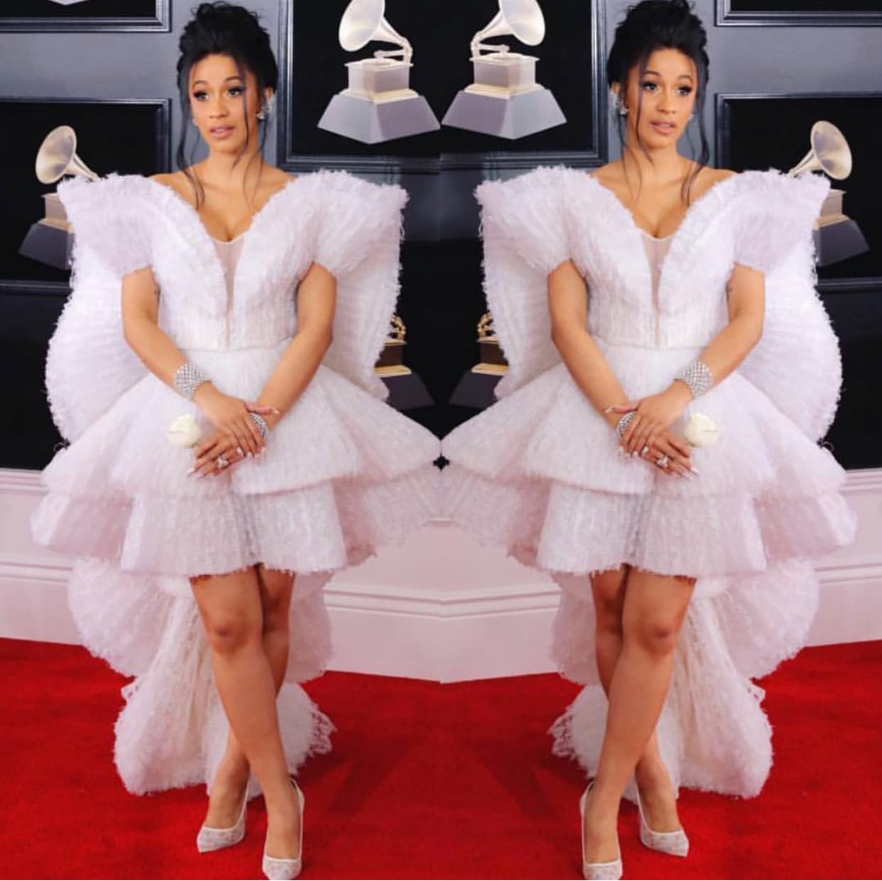 La dominicana
<b><a href="https://www.facebook.com/IamCardiB/">Cardi B</a></b> fue una de las más esperadas de la noche.