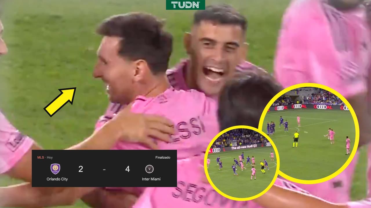 Inter Miami se impone a Orlando City en el Derbi de Florida con doblete de Lionel Messi