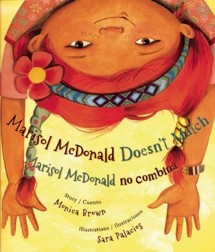 Marisol McDonald Doesn’t Match/Marisol McDonald no combina por Mónica Brown
<br>
<br>Precioso libro sobre una niña que engloba la misma esencia del multiculturalismo. Marisol McDonald tiene piel morena y pelo rojo y sus padres son de Perú y Escocia. Marisol habla de cómo ella encaja a su manera en un mundo que no tiene por qué ser ni blanco ni negro.