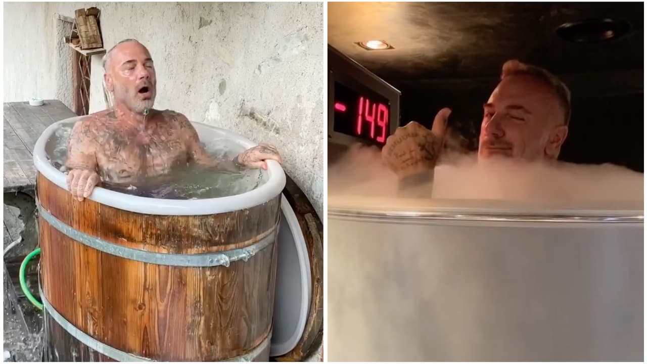 Gianluca Vacchi: soportar temperaturas de -150ºC y otras de sus singulares terapias