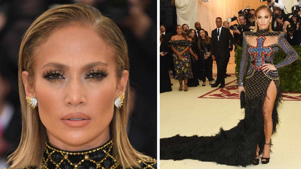 JLo en la Met Gala 2018.