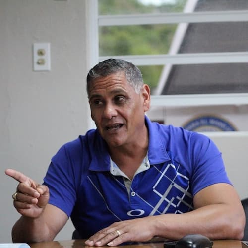 El alcalde de Barranquitas, Francisco López.